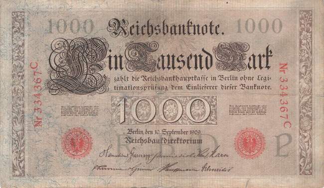 1000 Mark 1909 P/C ro.39